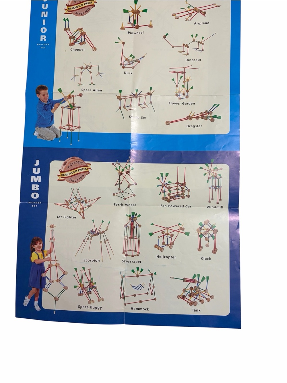 Tinkertoy | Vintage Wood Classic Construction Set Jumbo - Picture 11 of 13